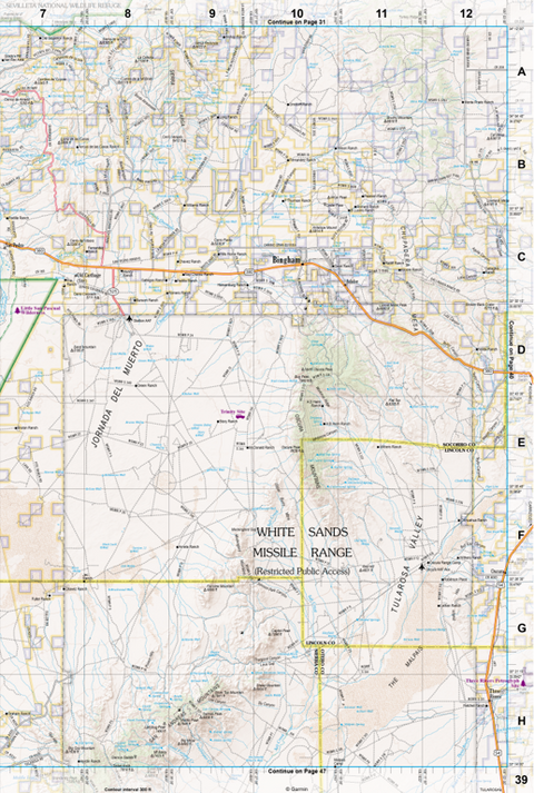 New Mexico Atlas & Gazetteer Page 39 Preview 1
