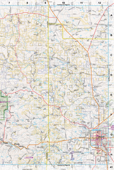 New Mexico Atlas & Gazetteer Page 41 Preview 1