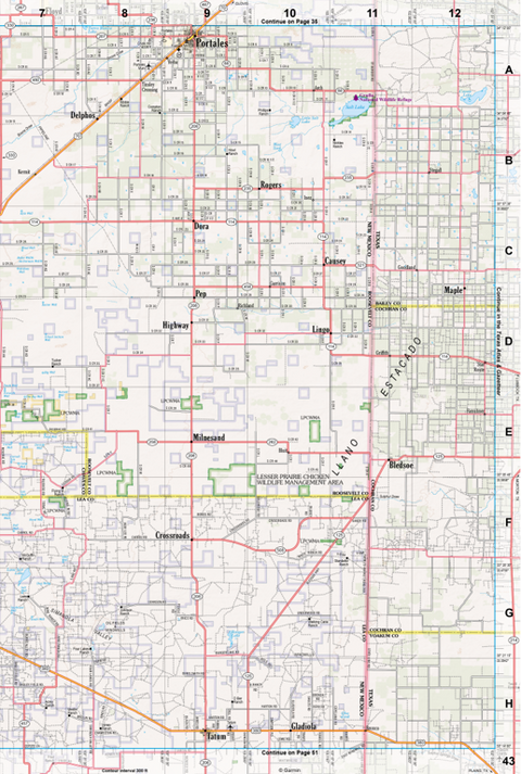New Mexico Atlas & Gazetteer Page 43 Preview 1