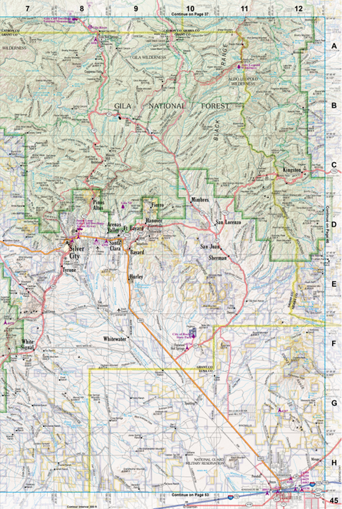 New Mexico Atlas & Gazetteer Page 45 Preview 1