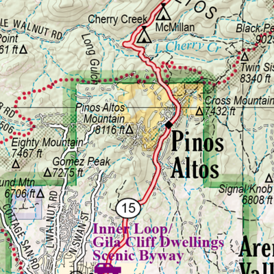 New Mexico Atlas & Gazetteer Page 45 Preview 3
