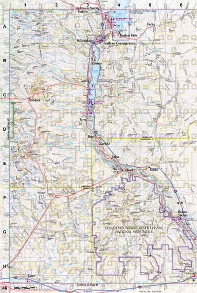 New Mexico Atlas & Gazetteer Page 46 Preview 1