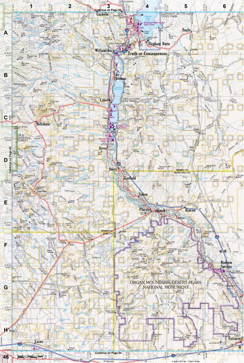 New Mexico Atlas & Gazetteer Page 46 Preview 1