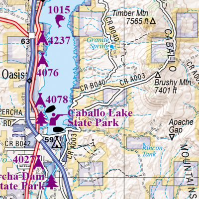New Mexico Atlas & Gazetteer Page 46 Preview 3