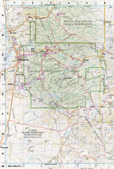 New Mexico Atlas & Gazetteer Page 48 Preview 1