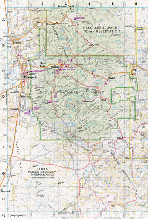New Mexico Atlas & Gazetteer Page 48 Preview 1