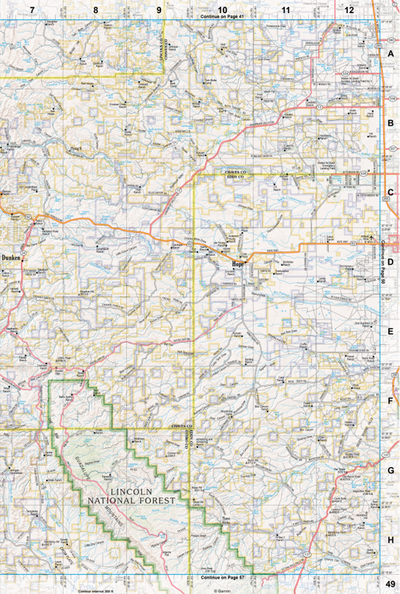 New Mexico Atlas & Gazetteer Page 49 Preview 1