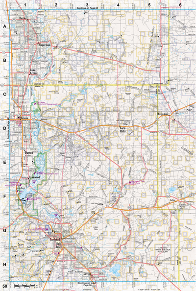 New Mexico Atlas & Gazetteer Page 50 Preview 1