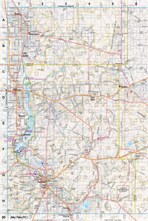New Mexico Atlas & Gazetteer Page 50 Preview 1