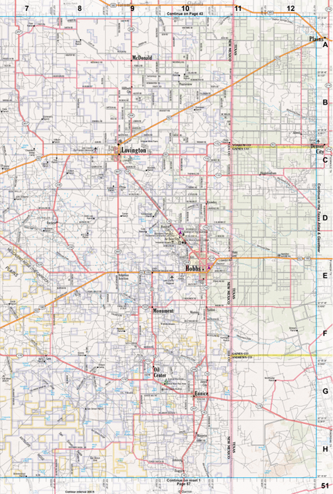 New Mexico Atlas & Gazetteer Page 51 Preview 1