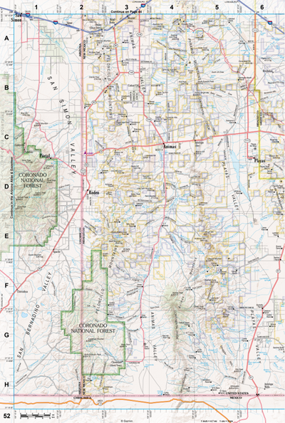 New Mexico Atlas & Gazetteer Page 52 Preview 1