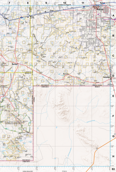 New Mexico Atlas & Gazetteer Page 53 Preview 1