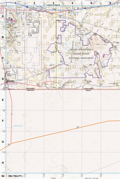 New Mexico Atlas & Gazetteer Page 54 Preview 1