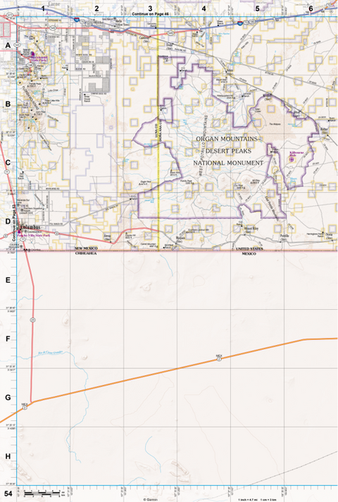 New Mexico Atlas & Gazetteer Page 54 Preview 1