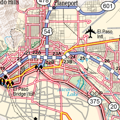 New Mexico Atlas & Gazetteer Page 55 Preview 2