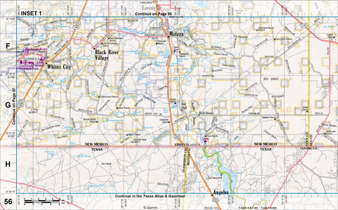 New Mexico Atlas & Gazetteer Page 56 Inset Preview 1