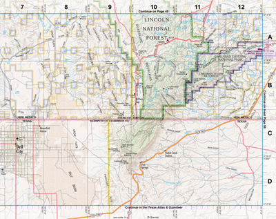 New Mexico Atlas & Gazetteer Page 57 Preview 1