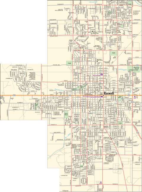 New Mexico Atlas & Gazetteer Roswell Preview 1