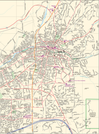 New Mexico Atlas & Gazetteer Sante Fe 2 Preview 1