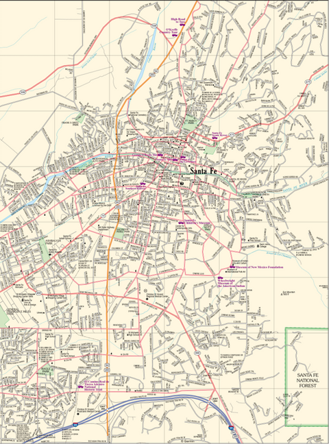 New Mexico Atlas & Gazetteer Sante Fe 2 Preview 1