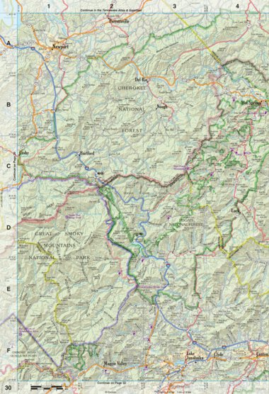 Garmin North Carolina Atlas & Gazetteer Page 30 digital map