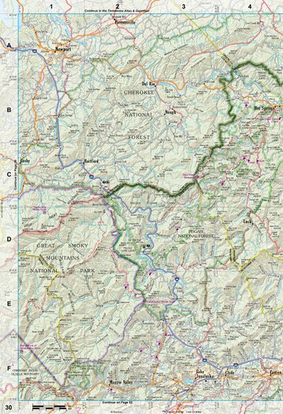North Carolina Atlas & Gazetteer Page 30 Preview 1