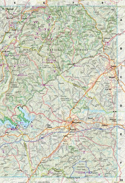 North Carolina Atlas & Gazetteer Page 33 Preview 1