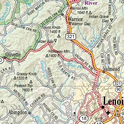 North Carolina Atlas & Gazetteer Page 33 Preview 3
