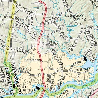 North Carolina Atlas & Gazetteer Page 34 Preview 2