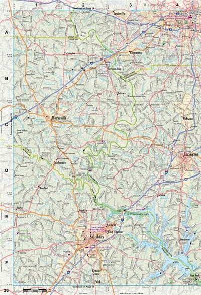 North Carolina Atlas & Gazetteer Page 36 Preview 1