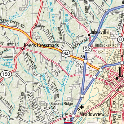 North Carolina Atlas & Gazetteer Page 36 Preview 3