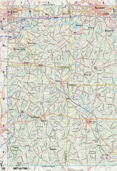 North Carolina Atlas & Gazetteer Page 38 Preview 1