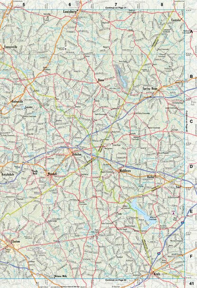 North Carolina Atlas & Gazetteer Page 41 Preview 1
