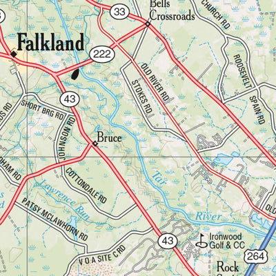 Garmin North Carolina Atlas & Gazetteer Page 43 digital map