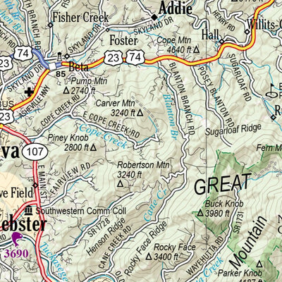 North Carolina Atlas & Gazetteer Page 52 Preview 3