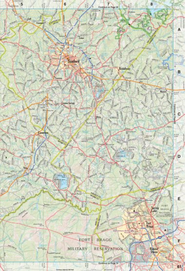 Garmin North Carolina Atlas & Gazetteer Page 61 digital map