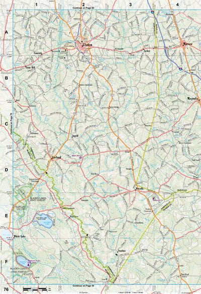 North Carolina Atlas & Gazetteer Page 76 Preview 1