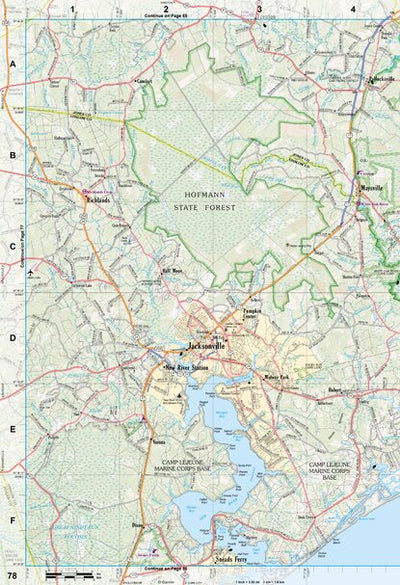 North Carolina Atlas & Gazetteer Page 78 Preview 1