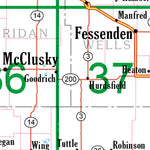 North Dakota Atlas & Gazetteer Overview Map Preview 2