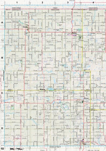 North Dakota Atlas & Gazetteer Page 10 Preview 1