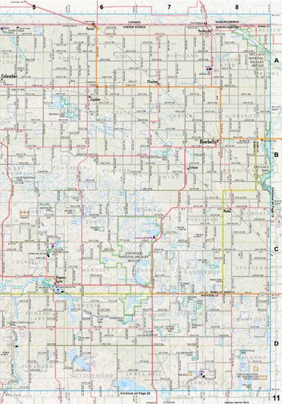 North Dakota Atlas & Gazetteer Page 11 Preview 1