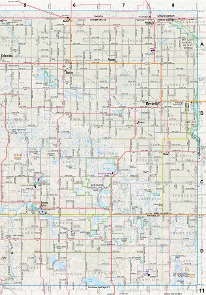 North Dakota Atlas & Gazetteer Page 11 Preview 1