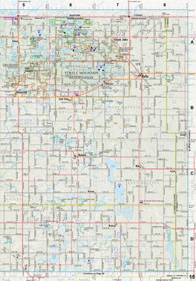 North Dakota Atlas & Gazetteer Page 15 Preview 1