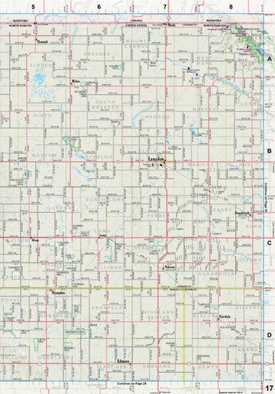 North Dakota Atlas & Gazetteer Page 17 Preview 1
