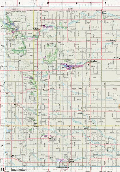 North Dakota Atlas & Gazetteer Page 18 Preview 1