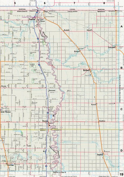 North Dakota Atlas & Gazetteer Page 19 Preview 1