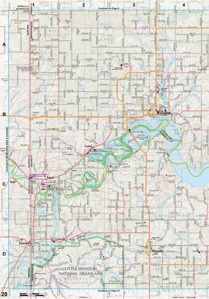 North Dakota Atlas & Gazetteer Page 20 Preview 1