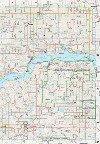 North Dakota Atlas & Gazetteer Page 21 Preview 1