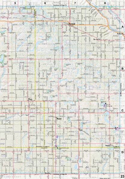 North Dakota Atlas & Gazetteer Page 23 Preview 1