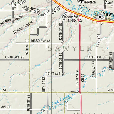 North Dakota Atlas & Gazetteer Page 24 Preview 2